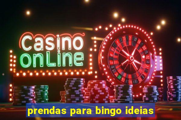 prendas para bingo ideias