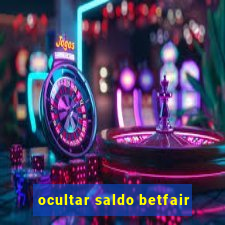 ocultar saldo betfair